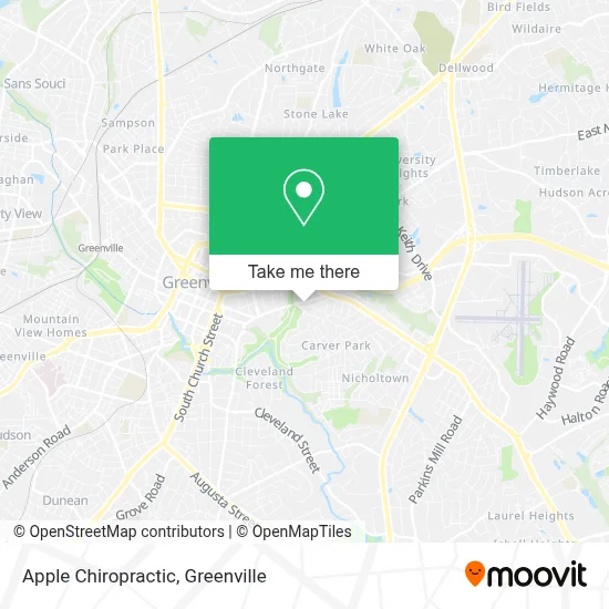 Apple Chiropractic map