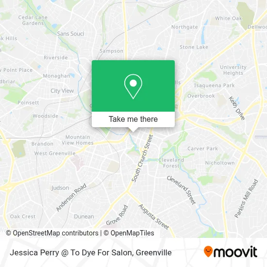 Jessica Perry @ To Dye For Salon map