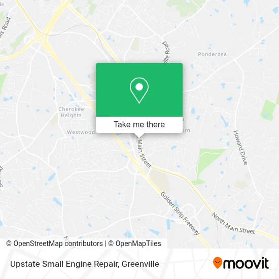 Upstate Small Engine Repair map