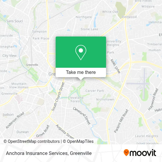Anchora Insurance Services map