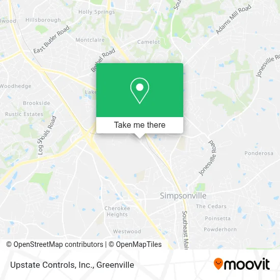 Upstate Controls, Inc. map