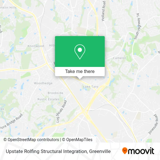 Upstate Rolfing Structural Integration map