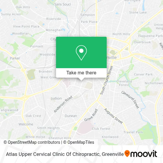 Atlas Upper Cervical Clinic Of Chiropractic map