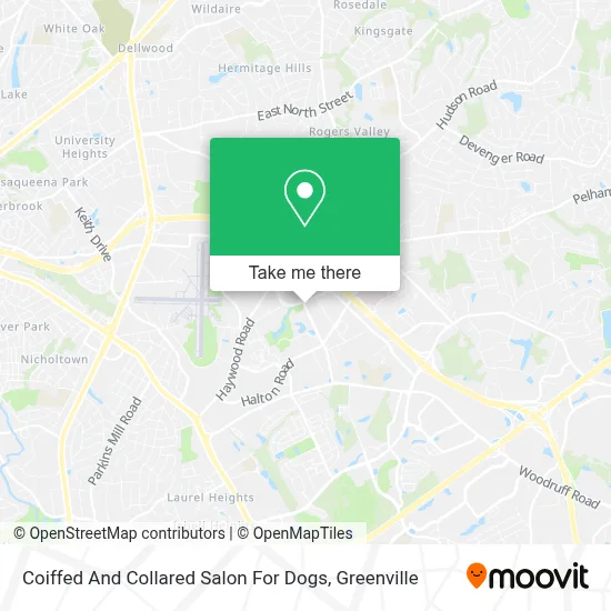 Coiffed And Collared Salon For Dogs map