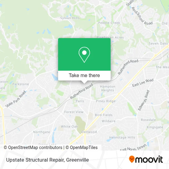 Upstate Structural Repair map