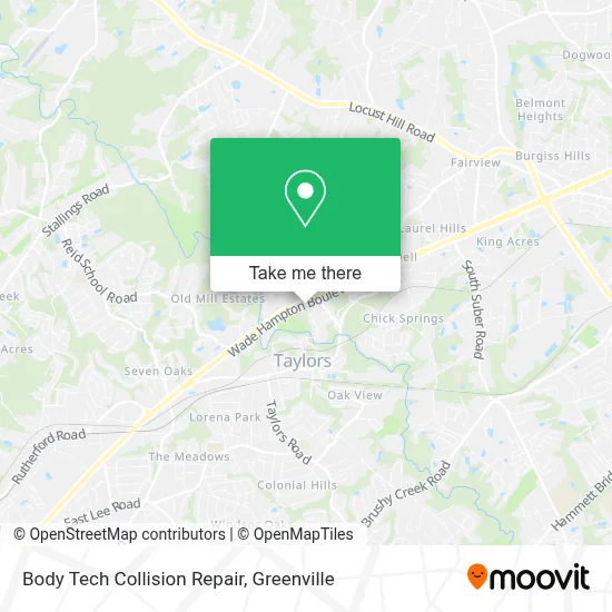 Body Tech Collision Repair map