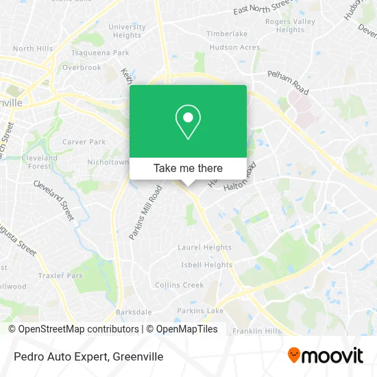 Pedro Auto Expert map