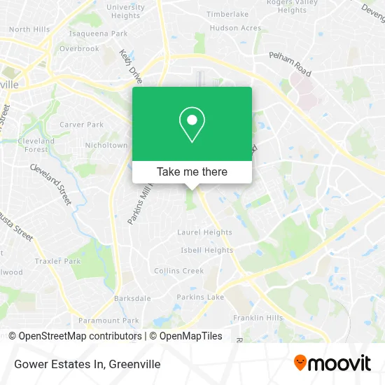 Gower Estates In map
