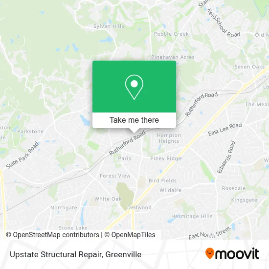 Upstate Structural Repair map