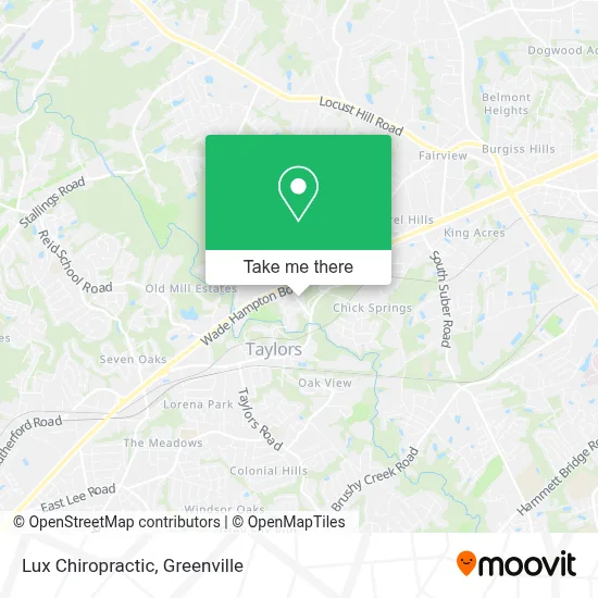 Lux Chiropractic map