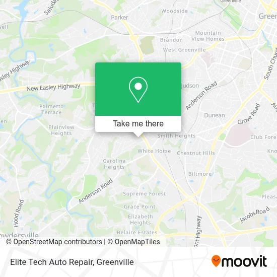 Elite Tech Auto Repair map