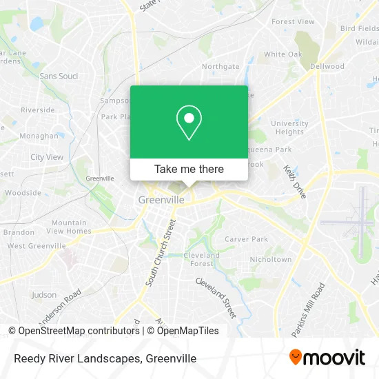 Reedy River Landscapes map