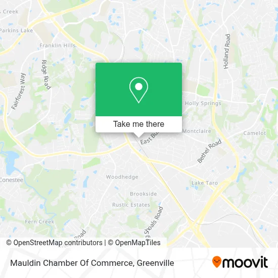 Mauldin Chamber Of Commerce map