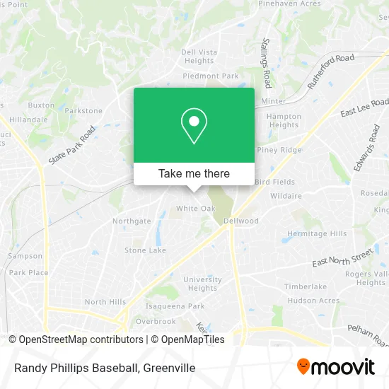 Mapa de Randy Phillips Baseball