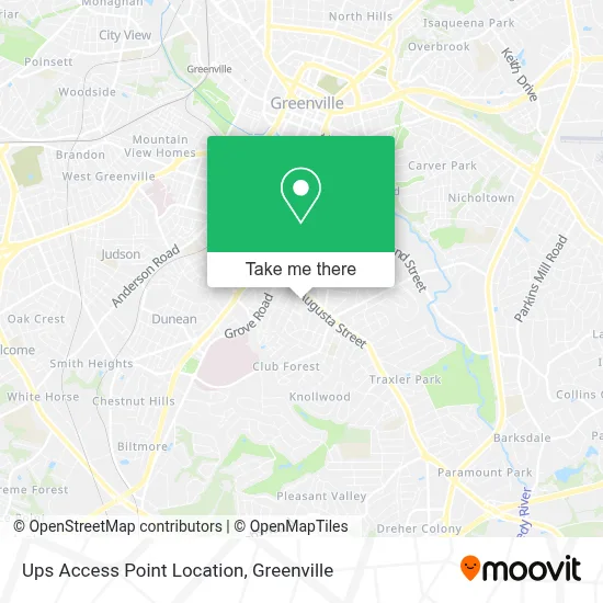 Ups Access Point Location map