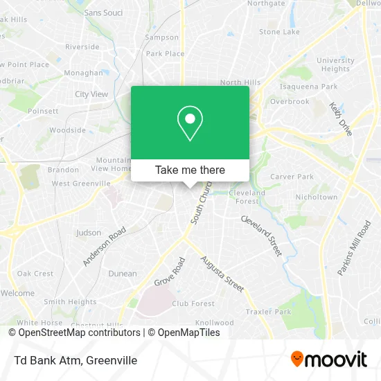 Td Bank Atm map