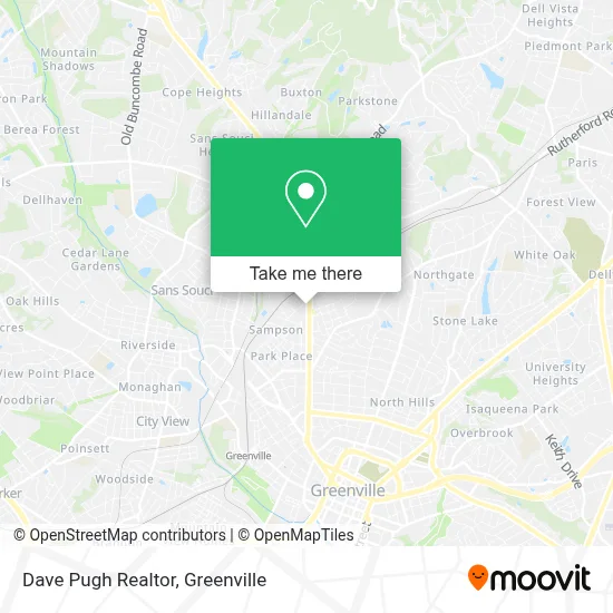 Dave Pugh Realtor map