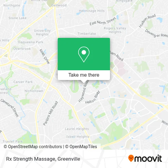 Rx Strength Massage map