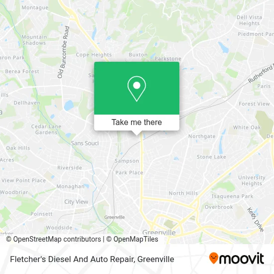 Fletcher's Diesel And Auto Repair map