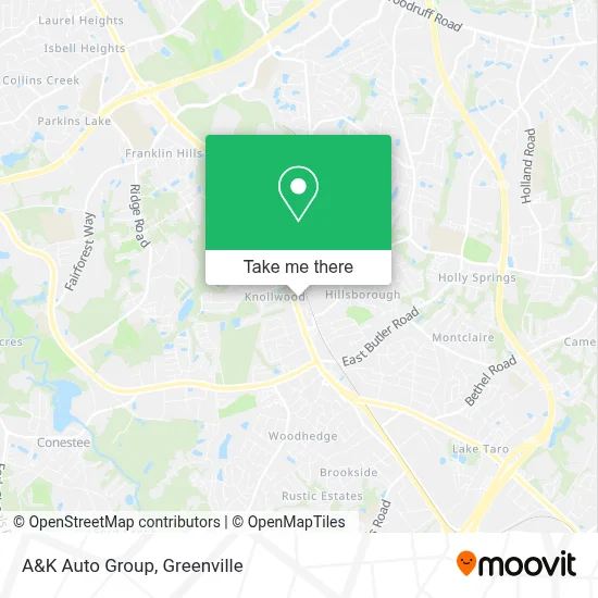 A&K Auto Group map