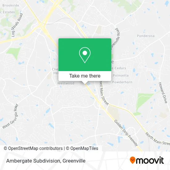 Ambergate Subdivision map