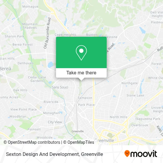 Sexton Design And Development map