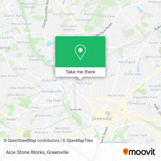 Alce Stone Works map