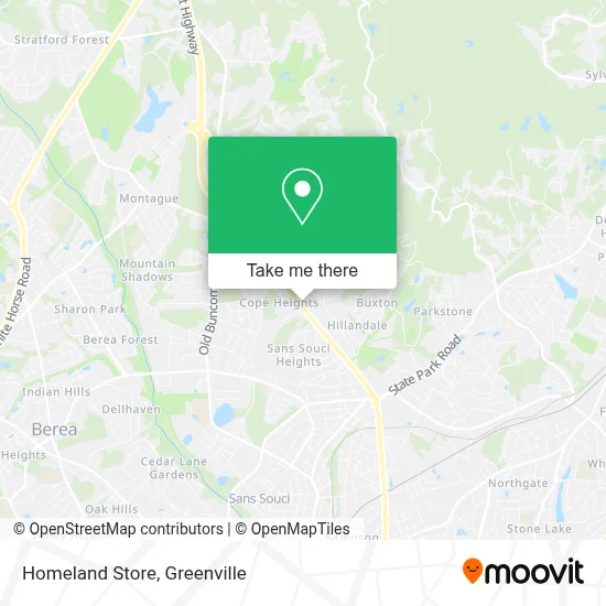 Homeland Store map