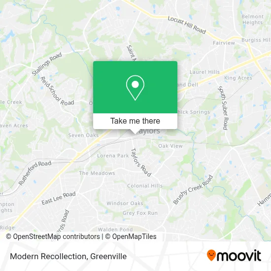 Modern Recollection map