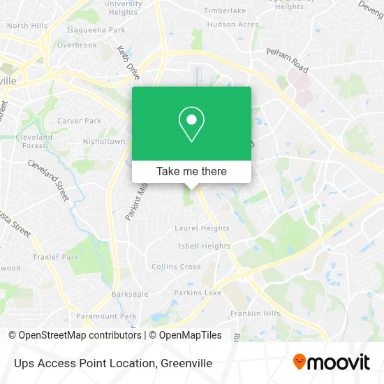 Ups Access Point Location map