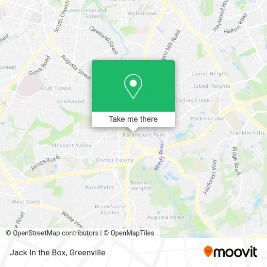 Jack In the Box map