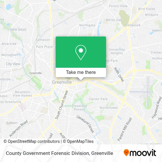 County Government Forensic Division map