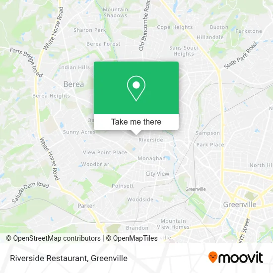 Mapa de Riverside Restaurant