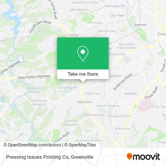 Pressing Issues Printing Co map
