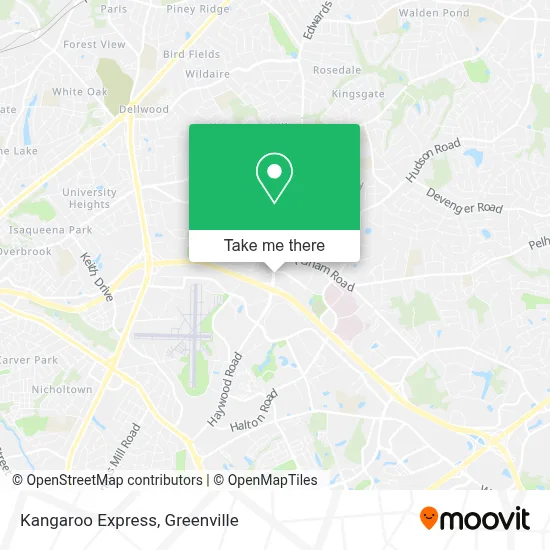 Kangaroo Express map