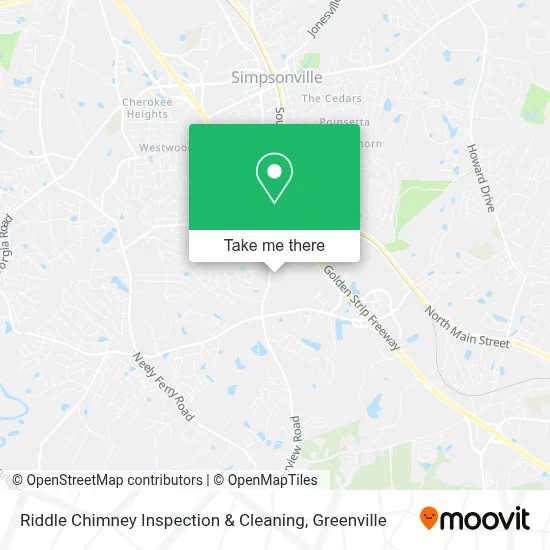 Mapa de Riddle Chimney Inspection & Cleaning