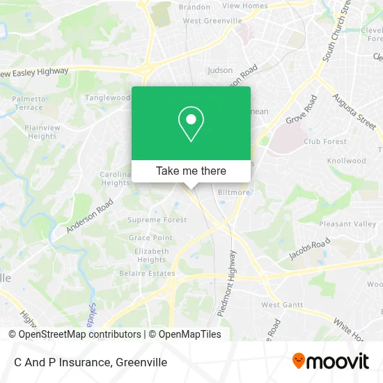 C And P Insurance map