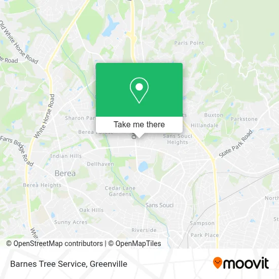Barnes Tree Service map
