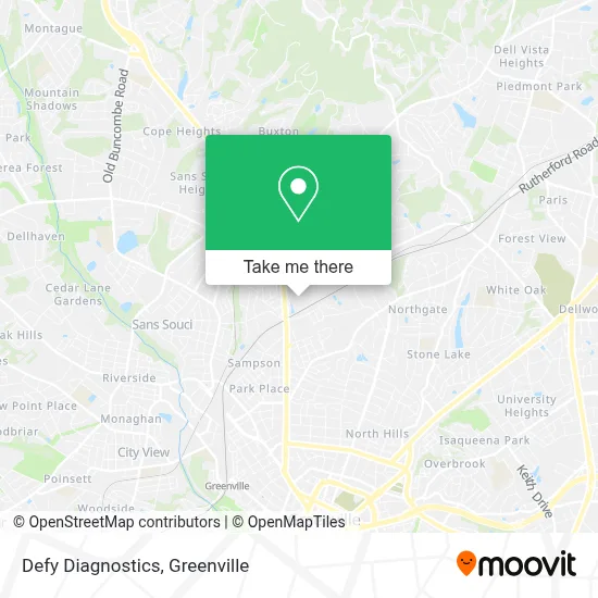 Defy Diagnostics map