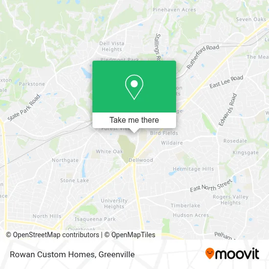 Rowan Custom Homes map