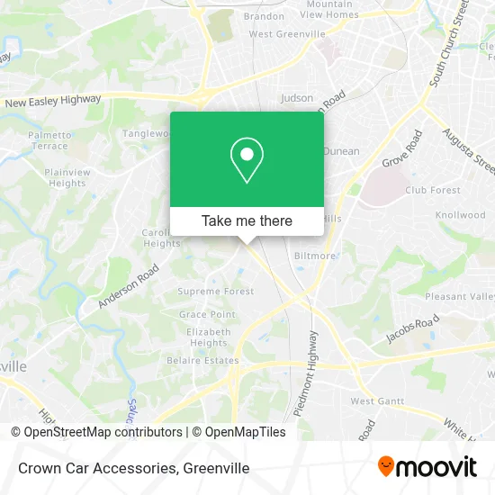 Crown Car Accessories map