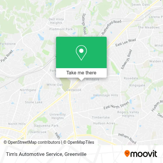 Tim's Automotive Service map