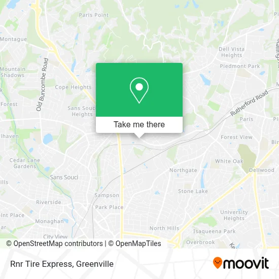 Rnr Tire Express map