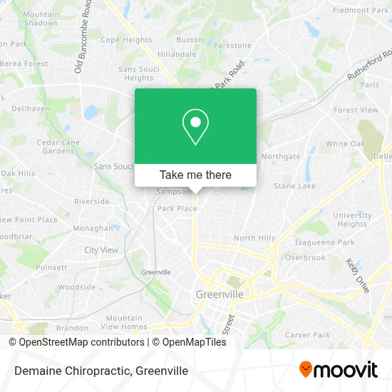 Demaine Chiropractic map