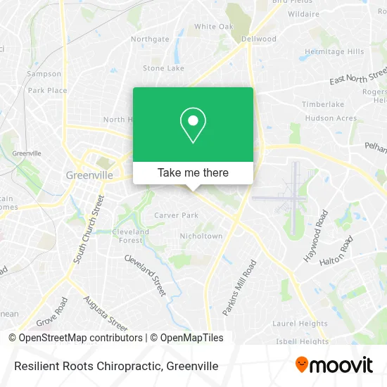 Resilient Roots Chiropractic map