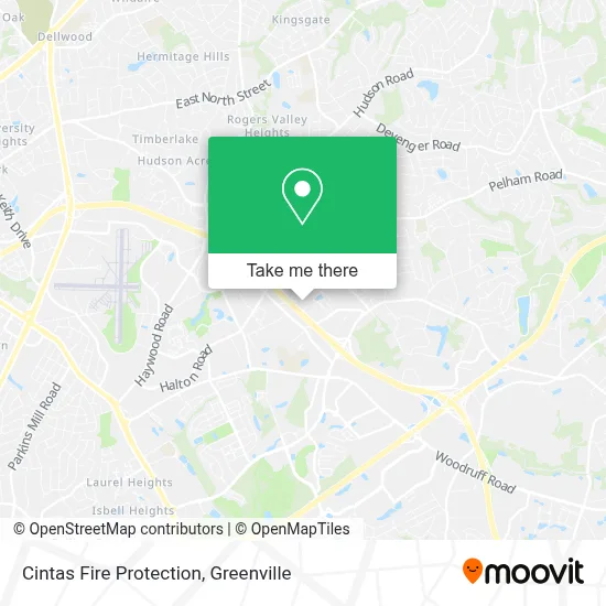 Cintas Fire Protection map
