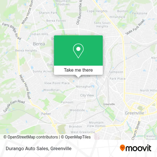 Durango Auto Sales map