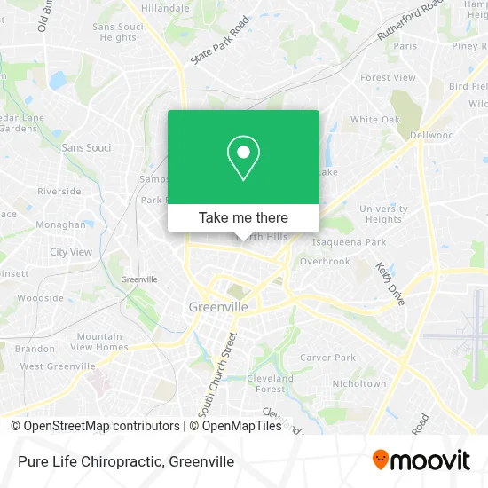 Pure Life Chiropractic map