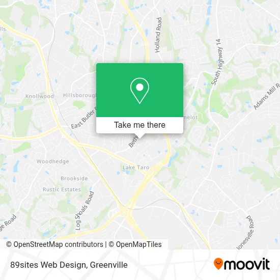 89sites Web Design map