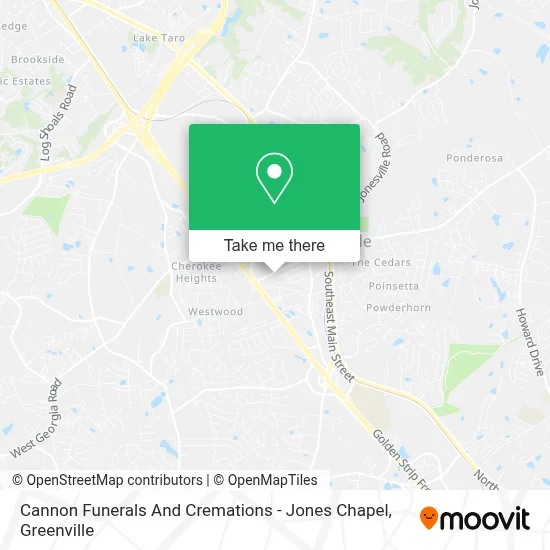 Cannon Funerals And Cremations - Jones Chapel map